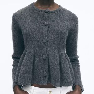 Zara Gray Women's Cardigan Sweater